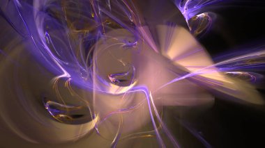 Fantezi kaotik renkli fraktal desen. Soyut Fraktal şekiller. 3D render resimde arka plan veya duvar kağıdı.