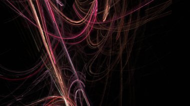 Fantezi kaotik renkli fraktal desen. Soyut Fraktal şekiller. 3D render resimde arka plan veya duvar kağıdı.