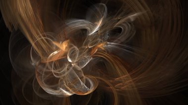 Fantezi kaotik renkli fraktal desen. Soyut Fraktal şekiller. 3D render resimde arka plan veya duvar kağıdı.