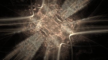 Fantezi kaotik renkli fraktal desen. Soyut Fraktal şekiller. 3D render resimde arka plan veya duvar kağıdı.