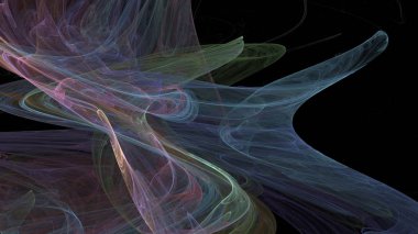Fantezi kaotik renkli fraktal desen. Soyut Fraktal şekiller. 3D render resimde arka plan veya duvar kağıdı.
