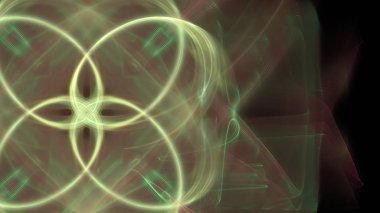 Fantezi kaotik renkli fraktal desen. Soyut Fraktal şekiller. 3D render resimde arka plan veya duvar kağıdı.