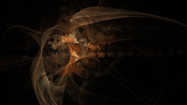 Fantezi kaotik renkli fraktal desen. Soyut Fraktal şekiller. 3D render resimde arka plan veya duvar kağıdı.