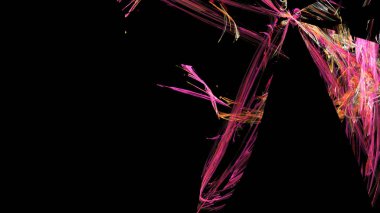 Fantezi kaotik renkli fraktal desen. Soyut Fraktal şekiller. 3D render resimde arka plan veya duvar kağıdı.