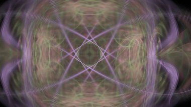 Fantezi kaotik renkli fraktal desen. Soyut Fraktal şekiller. 3D render resimde arka plan veya duvar kağıdı.