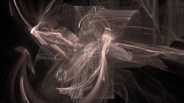 Fantezi kaotik renkli fraktal desen. Soyut Fraktal şekiller. 3D render resimde arka plan veya duvar kağıdı.