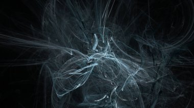 Fantezi kaotik renkli fraktal desen. Soyut Fraktal şekiller. 3D render resimde arka plan veya duvar kağıdı.