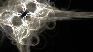 Fantezi kaotik renkli fraktal desen. Soyut Fraktal şekiller. 3D render resimde arka plan veya duvar kağıdı.