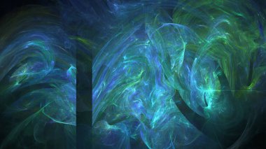 Fantezi kaotik renkli fraktal desen. Soyut Fraktal şekiller. 3D render resimde arka plan veya duvar kağıdı.