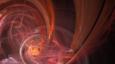 Fantezi kaotik renkli fraktal desen. Soyut Fraktal şekiller. 3D render resimde arka plan veya duvar kağıdı.