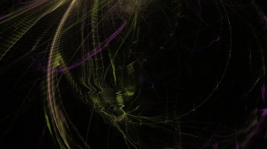 Fantezi kaotik renkli fraktal desen. Soyut Fraktal şekiller. 3D render resimde arka plan veya duvar kağıdı.