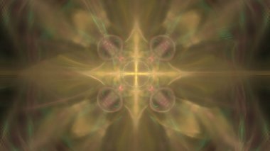 Fantezi kaotik renkli fraktal desen. Soyut Fraktal şekiller. 3D render resimde arka plan veya duvar kağıdı.