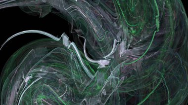 Fantezi kaotik renkli fraktal desen. Soyut Fraktal şekiller. 3D render resimde arka plan veya duvar kağıdı.