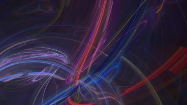 Fantezi kaotik renkli fraktal desen. Soyut Fraktal şekiller. 3D render resimde arka plan veya duvar kağıdı.