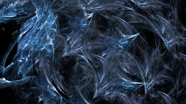 Fantezi kaotik renkli fraktal desen. Soyut Fraktal şekiller. 3D render resimde arka plan veya duvar kağıdı.