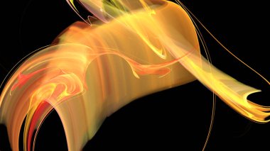 Fantezi kaotik renkli fraktal desen. Soyut Fraktal şekiller. 3D render resimde arka plan veya duvar kağıdı.