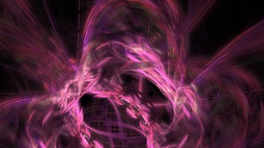 Fantezi kaotik renkli fraktal desen. Soyut Fraktal şekiller. 3D render resimde arka plan veya duvar kağıdı.