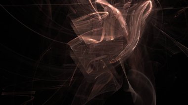 Fantezi kaotik renkli fraktal desen. Soyut Fraktal şekiller. 3D render resimde arka plan veya duvar kağıdı.