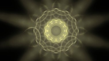 Fantezi kaotik renkli fraktal desen. Soyut Fraktal şekiller. 3D render resimde arka plan veya duvar kağıdı.