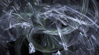 Fantezi kaotik renkli fraktal desen. Soyut Fraktal şekiller. 3D render resimde arka plan veya duvar kağıdı.