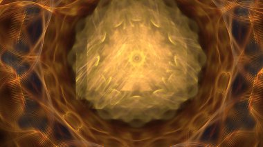 Fantezi kaotik renkli fraktal desen. Soyut Fraktal şekiller. 3D render resimde arka plan veya duvar kağıdı.