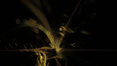 Fantezi kaotik renkli fraktal desen. Soyut Fraktal şekiller. 3D render resimde arka plan veya duvar kağıdı.