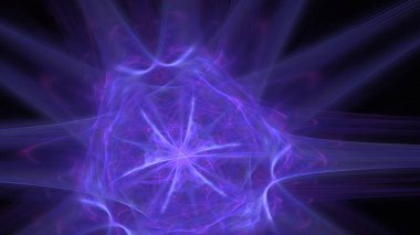 Fantezi kaotik renkli fraktal desen. Soyut Fraktal şekiller. 3D render resimde arka plan veya duvar kağıdı.