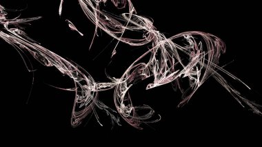 Fantezi kaotik renkli fraktal desen. Soyut Fraktal şekiller. 3D render resimde arka plan veya duvar kağıdı.