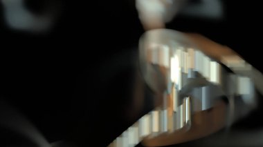 Fantezi kaotik renkli fraktal desen. Soyut Fraktal şekiller. 3D render resimde arka plan veya duvar kağıdı.