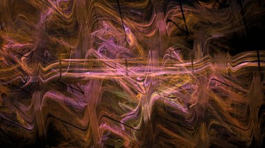 Fantezi kaotik renkli fraktal desen. Soyut Fraktal şekiller. 3D render resimde arka plan veya duvar kağıdı.