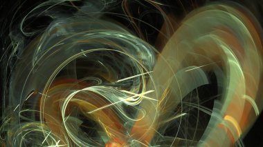 Fantezi kaotik renkli fraktal desen. Soyut Fraktal şekiller. 3D render resimde arka plan veya duvar kağıdı.