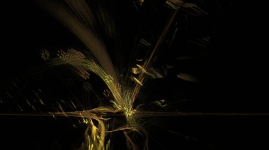 Fantezi kaotik renkli fraktal desen. Soyut Fraktal şekiller. 3D render resimde arka plan veya duvar kağıdı.