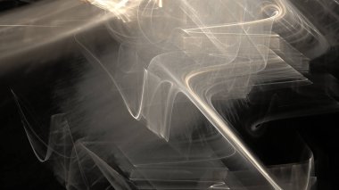 Fantezi kaotik renkli fraktal desen. Soyut Fraktal şekiller. 3D render resimde arka plan veya duvar kağıdı.