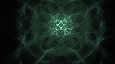 Fantezi kaotik renkli fraktal desen. Soyut Fraktal şekiller. 3D render resimde arka plan veya duvar kağıdı.