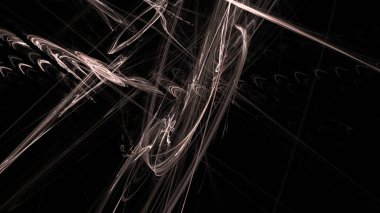 Fantezi kaotik renkli fraktal desen. Soyut Fraktal şekiller. 3D render resimde arka plan veya duvar kağıdı.