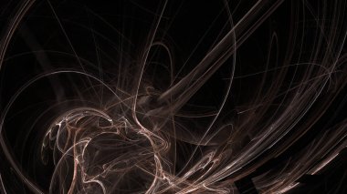 Fantezi kaotik renkli fraktal desen. Soyut Fraktal şekiller. 3D render resimde arka plan veya duvar kağıdı.