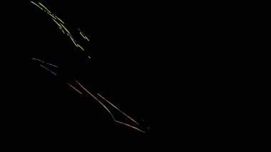 Fantezi kaotik renkli fraktal desen. Soyut Fraktal şekiller. 3D render resimde arka plan veya duvar kağıdı.