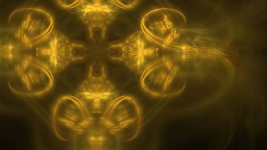 Fantezi kaotik renkli fraktal desen. Soyut Fraktal şekiller. 3D render resimde arka plan veya duvar kağıdı.