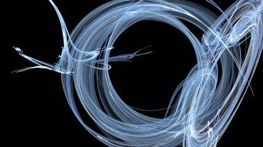 Fantezi kaotik renkli fraktal desen. Soyut Fraktal şekiller. 3D render resimde arka plan veya duvar kağıdı.