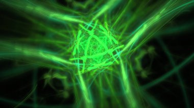 Fantezi kaotik renkli fraktal desen. Soyut Fraktal şekiller. 3D render resimde arka plan veya duvar kağıdı.