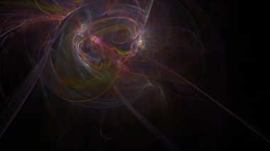 Fantezi kaotik renkli fraktal desen. Soyut Fraktal şekiller. 3D render resimde arka plan veya duvar kağıdı.