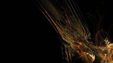 Fantezi kaotik renkli fraktal desen. Soyut Fraktal şekiller. 3D render resimde arka plan veya duvar kağıdı.