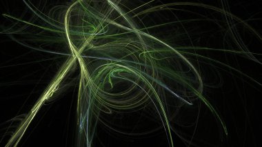 Fantezi kaotik renkli fraktal desen. Soyut Fraktal şekiller. 3D render resimde arka plan veya duvar kağıdı.