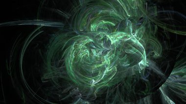 Fantezi kaotik renkli fraktal desen. Soyut Fraktal şekiller. 3D render resimde arka plan veya duvar kağıdı.