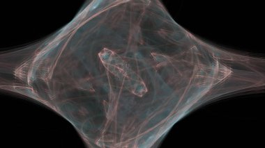 Fantezi kaotik renkli fraktal desen. Soyut Fraktal şekiller. 3D render resimde arka plan veya duvar kağıdı.