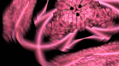 Fantezi kaotik renkli fraktal desen. Soyut Fraktal şekiller. 3D render resimde arka plan veya duvar kağıdı.