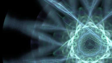 Fantezi kaotik renkli fraktal desen. Soyut Fraktal şekiller. 3D render resimde arka plan veya duvar kağıdı.