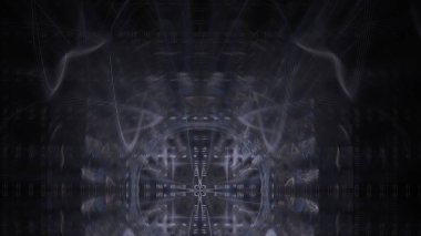 Fantezi kaotik renkli fraktal desen. Soyut Fraktal şekiller. 3D render resimde arka plan veya duvar kağıdı.