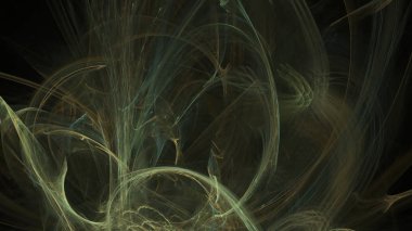 Fantezi kaotik renkli fraktal desen. Soyut Fraktal şekiller. 3D render resimde arka plan veya duvar kağıdı.