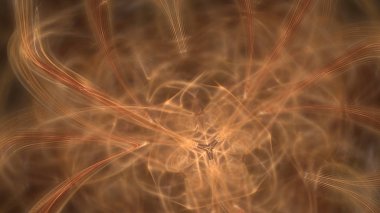 Fantezi kaotik renkli fraktal desen. Soyut Fraktal şekiller. 3D render resimde arka plan veya duvar kağıdı.